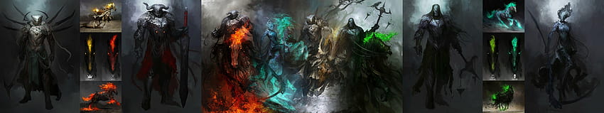 Horsemen of the Apocalypse [5760x1080] HD wallpaper
