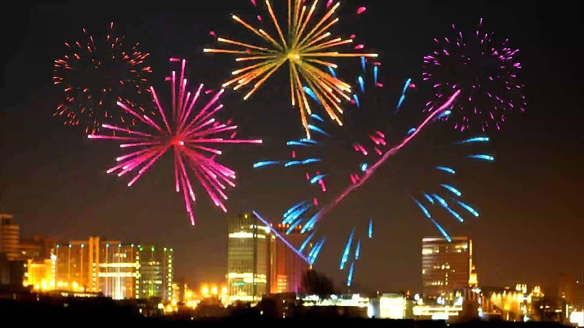 Birtay Fireworks. ANIMATION, new year firecracker HD wallpaper