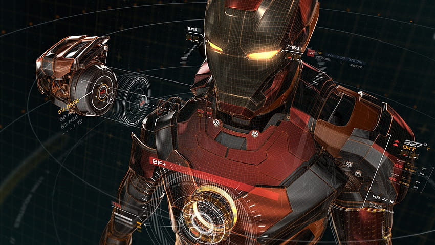Ultra High Resolution Ultra Iron Man 3d, computador homem de ferro papel de parede HD