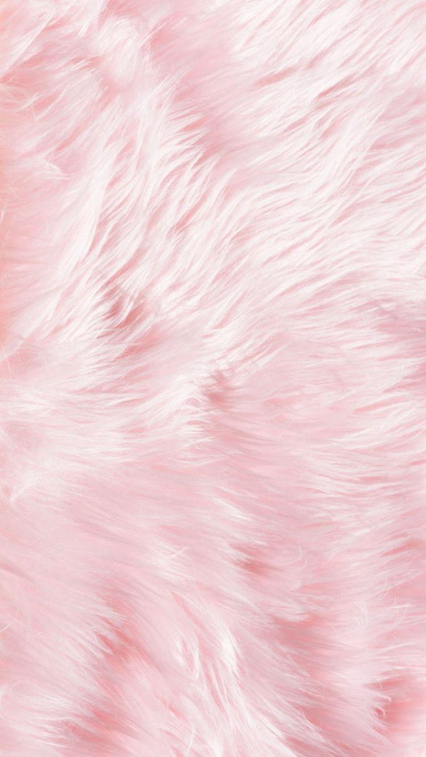 Fluffy fur pink iPhone …, baby pink HD phone wallpaper
