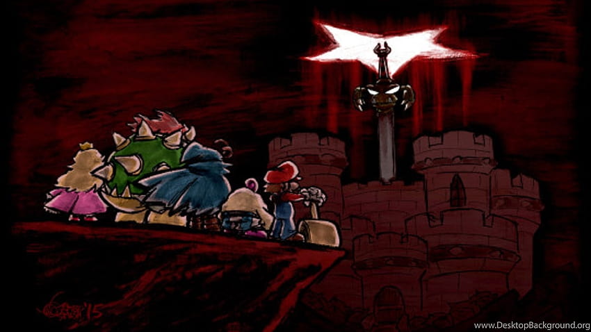 Super Mario RPG Cast Fight Exor Sword At Bowsers Castle Geno ... Backgrounds papel de parede HD