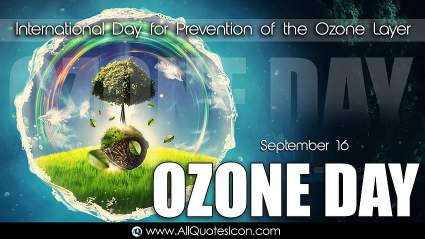 2020 Internationaler Tag zur Verhütung der Ozonschicht Zitate auf Englisch Grüße zum Ozontag WhatsApp-Nachrichten SMS Beste englische Zitate HD-Hintergrundbild