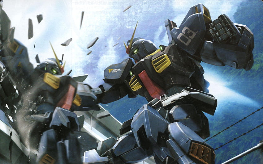 Traje móvil Zeta Gundam, marca fondo de pantalla