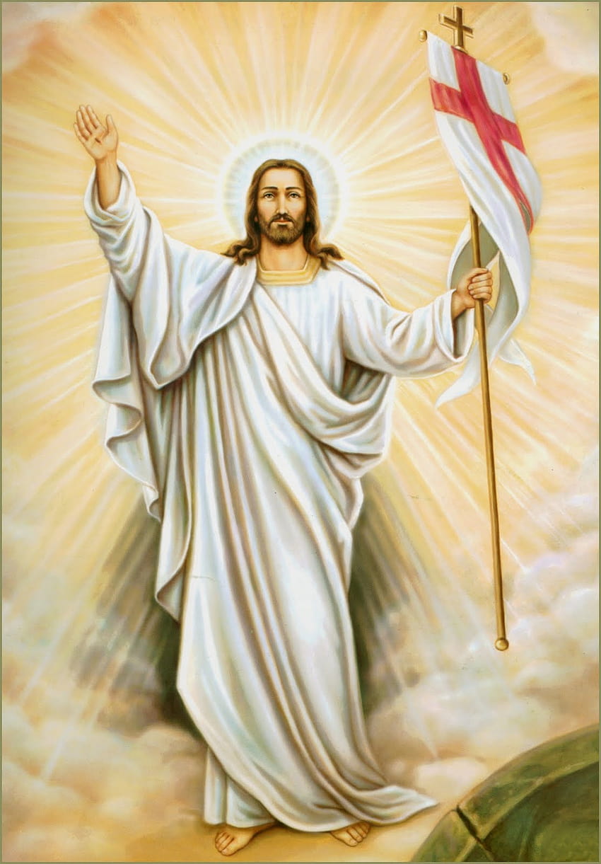 การฟื้นคืนชีพของพระเยซู พระเยซูเป็นขึ้นมาในวันอีสเตอร์ วอลล์เปเปอร์โทรศัพท์ HD
