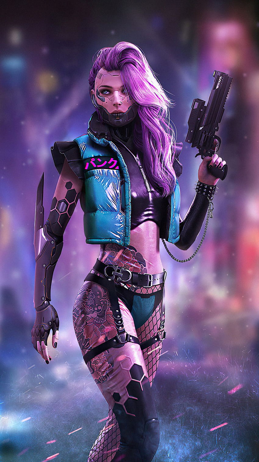 Cyberpunk Tattoos - Cool Kat Party!
