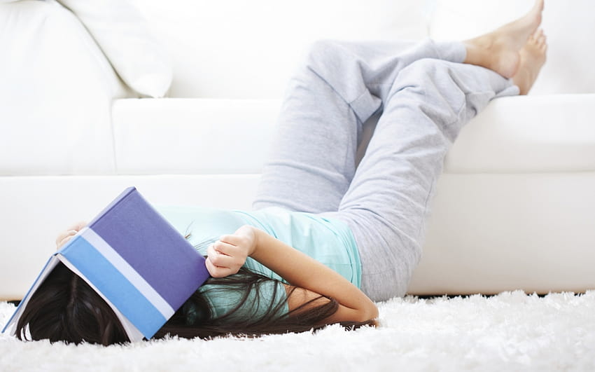 girl learning books sofa rug fatigue [1680x1050] for your , Mobile & Tablet HD wallpaper
