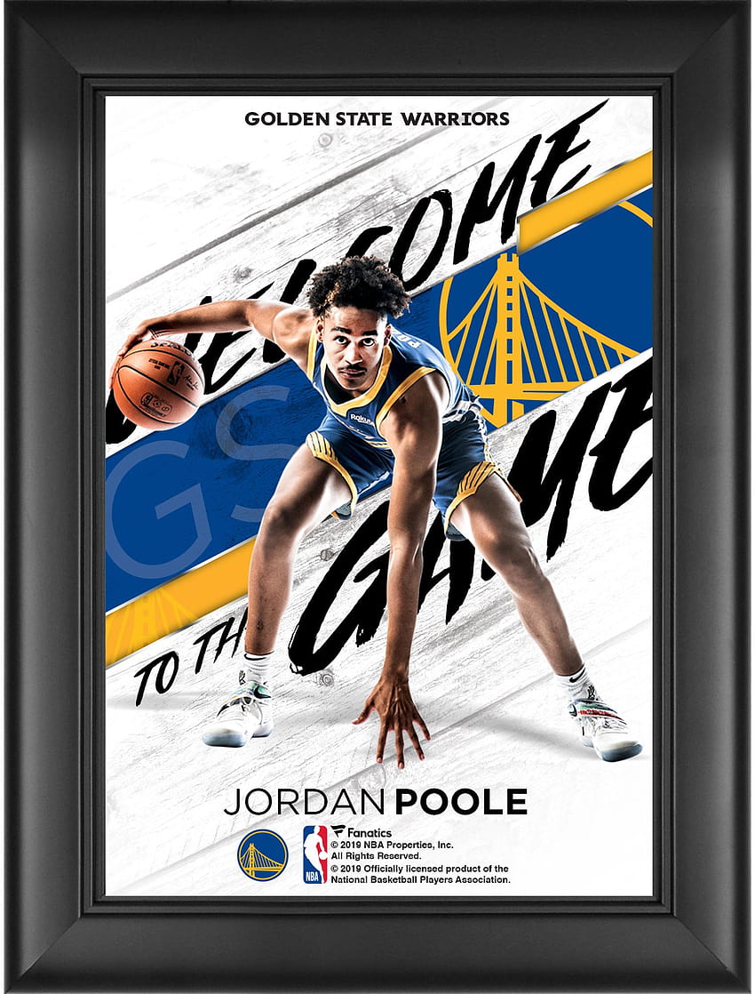 Jordan Poole Golden State Warriors Framed 5 HD phone wallpaper