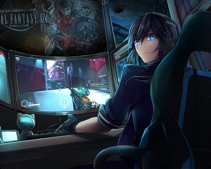 1280x1024 Anime Gaming Boy 1280x1024 Resolution , Backgrounds, and HD wallpaper