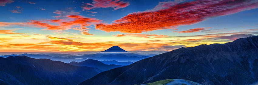 7680x4320 Panorama Gunung Fuji , Latar belakang, dan, fujiyama Wallpaper HD