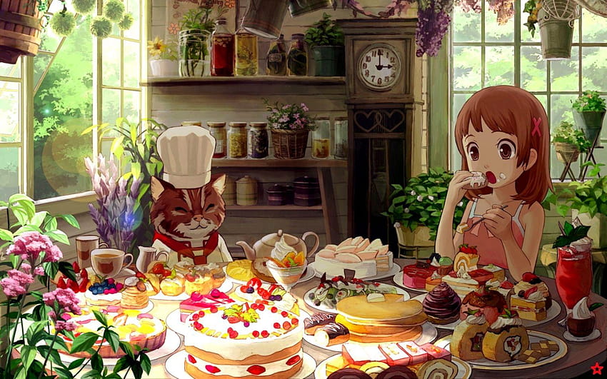 Anime Eat HD wallpaper | Pxfuel