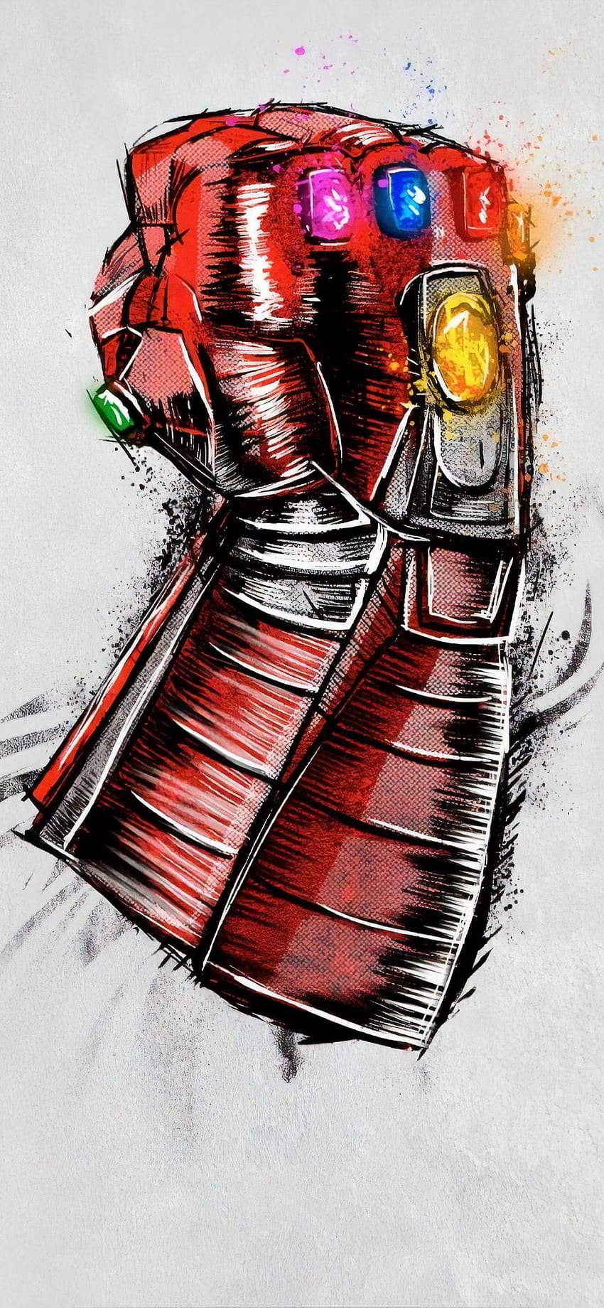 Drawing of Thanos with Infinity Gauntlet by Jaycarts on DeviantArt