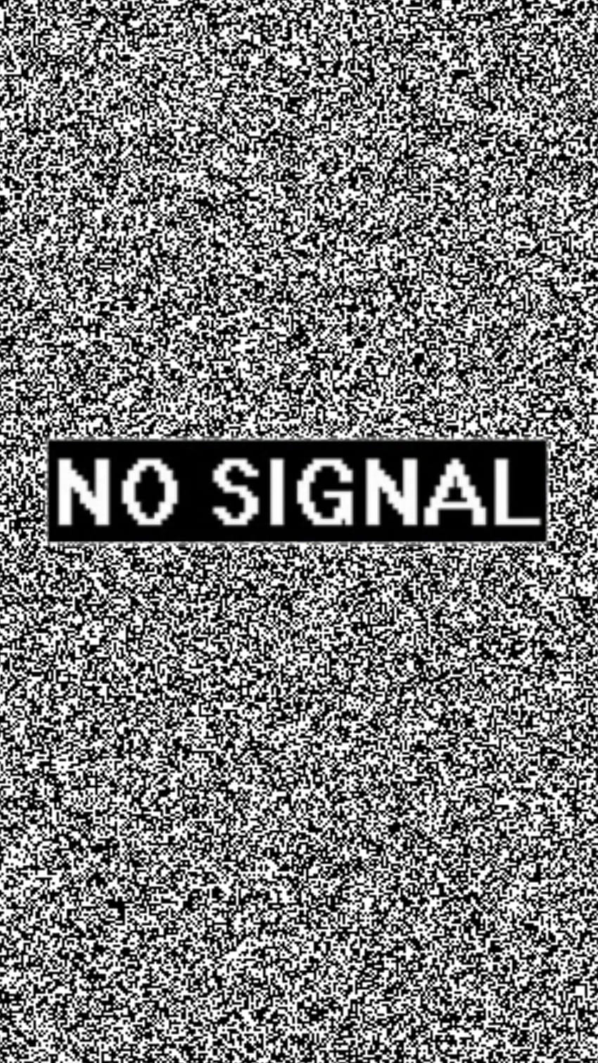 Няма сигнал, статичен телевизор HD тапет за телефон