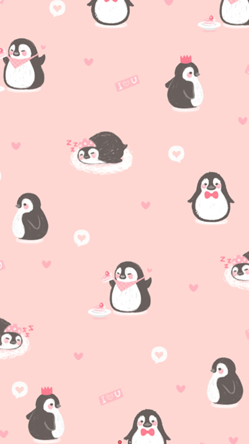 result for hình nền little penguin pink, preppy penguin HD phone wallpaper