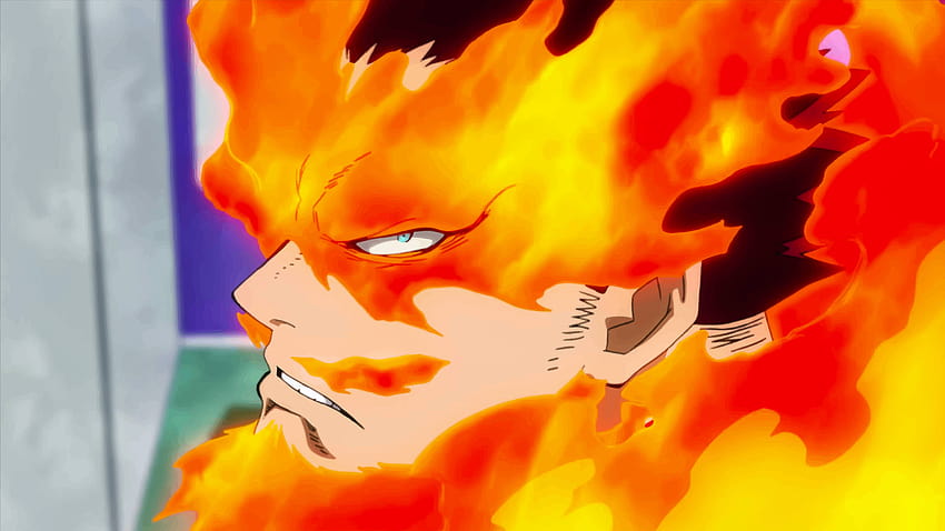Endeavor glares at All Might from Boku no Hero Academia, bnha endeavor HD wallpaper