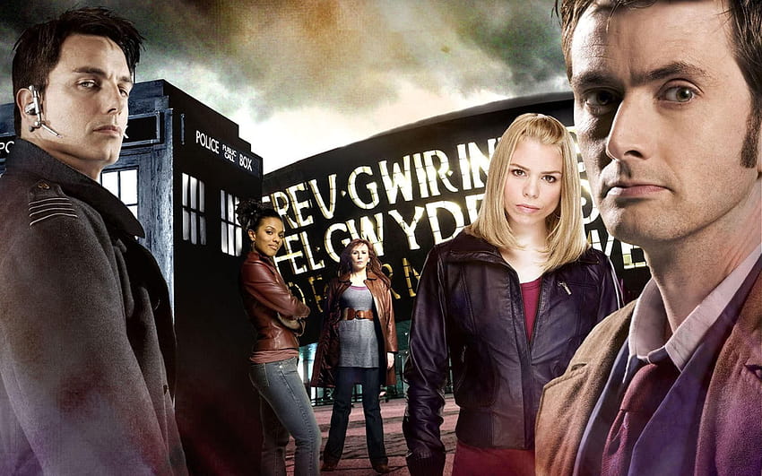 Doctor Who, The Doctor, TARDIS, David Tennant, John Barrowman, doctor who david tennant HD wallpaper