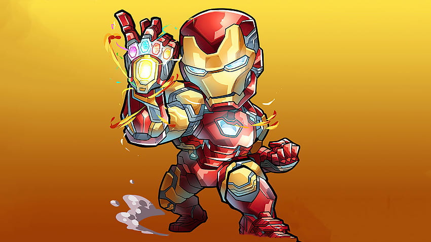 Chibi Iron Man Infinity Stones, Superheroes, Backgrounds, and, iron man chibi HD wallpaper