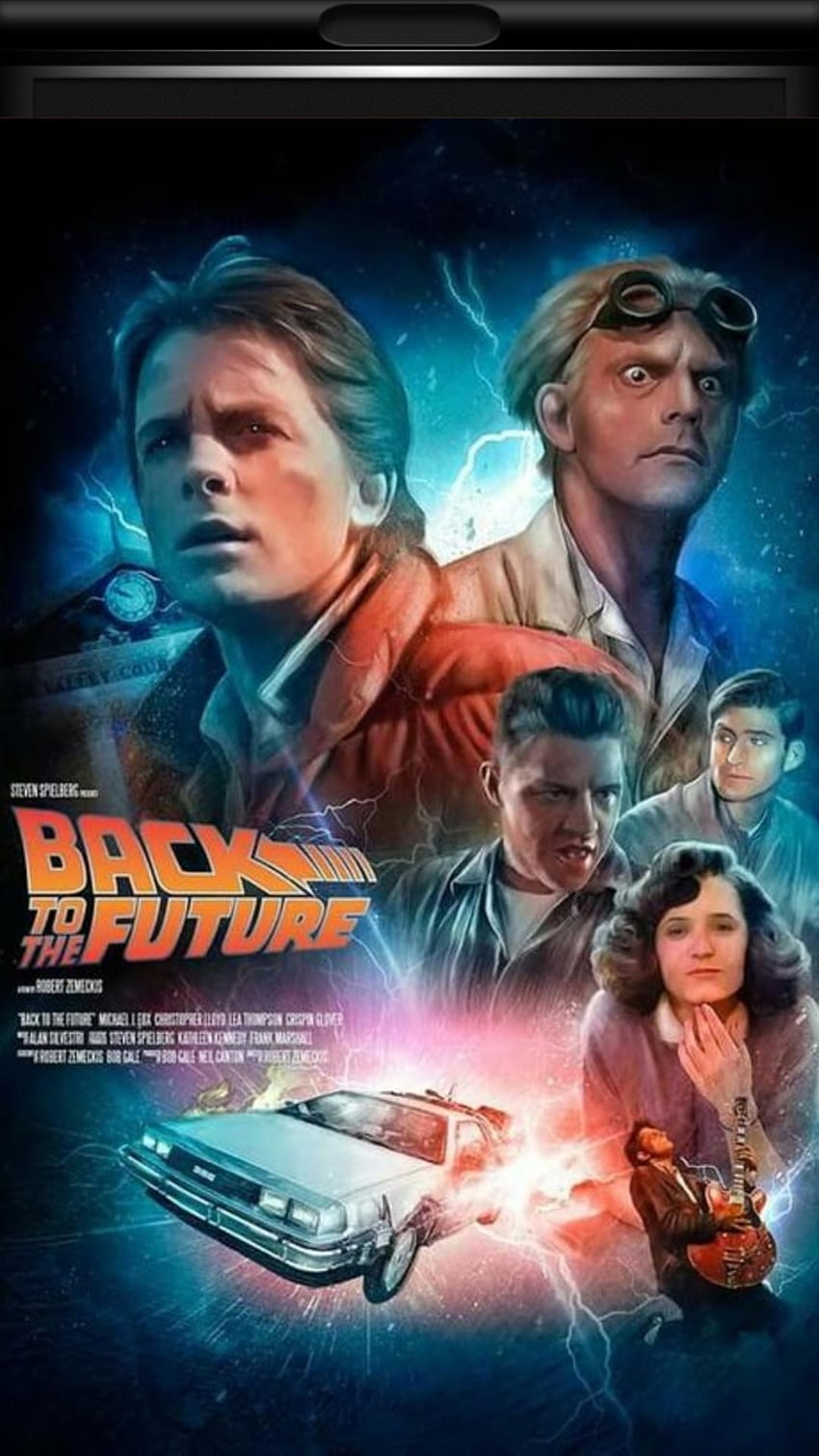 Retour vers le futur, Biff et Delorean, retour vers la série de films du futur Fond d'écran de téléphone HD