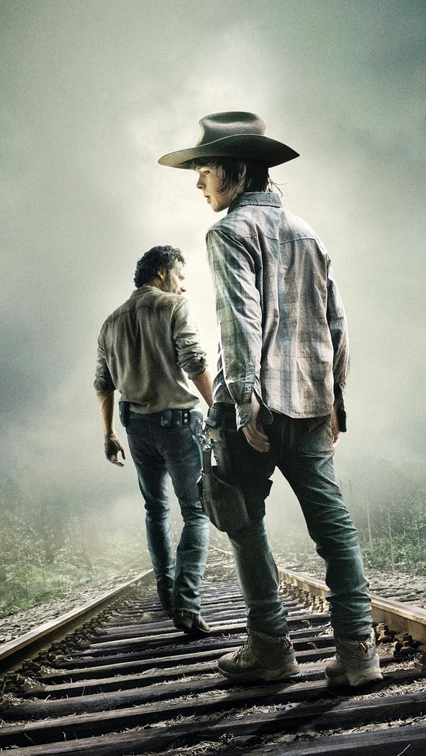 800 x 1420 The Walking Dead, Rick Grimes, Carl, Walking Dead iPhone HD-Handy-Hintergrundbild