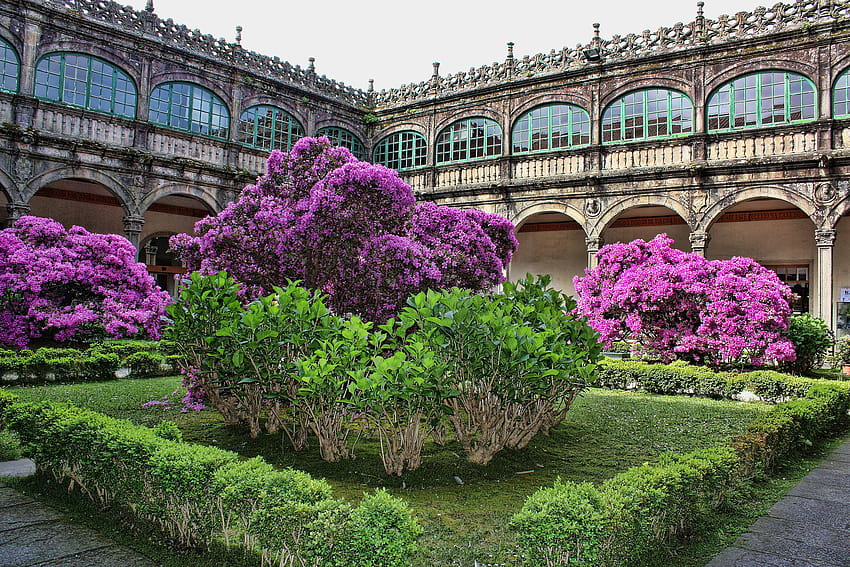 Jardín Santiago de Compostela Ultra HD-Hintergrundbild