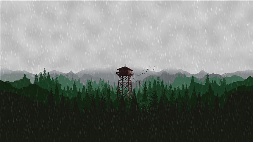 Firewatch for your or mobile screen and easy to, vintage anime laptop HD wallpaper