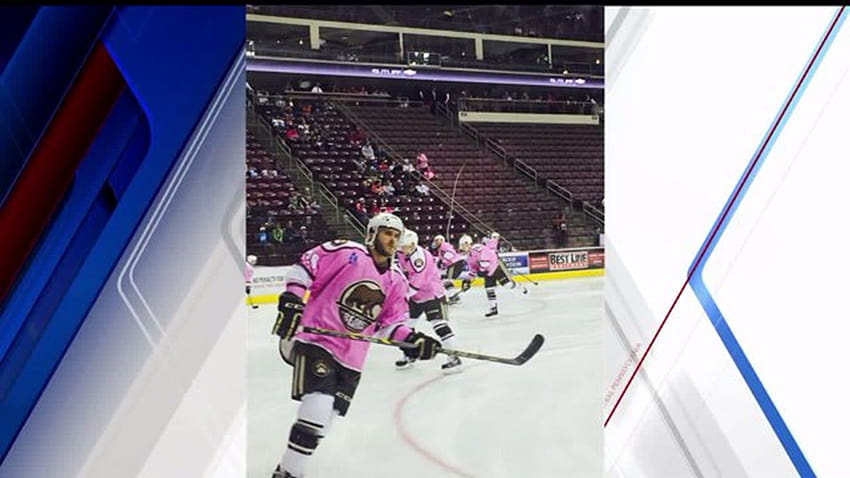 braden-holtby-hershey-bears-pink-jerseys