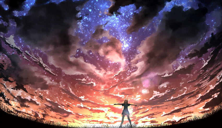 Anime Your Lie In April Kaori Miyazono, Anime-Trennung HD-Hintergrundbild