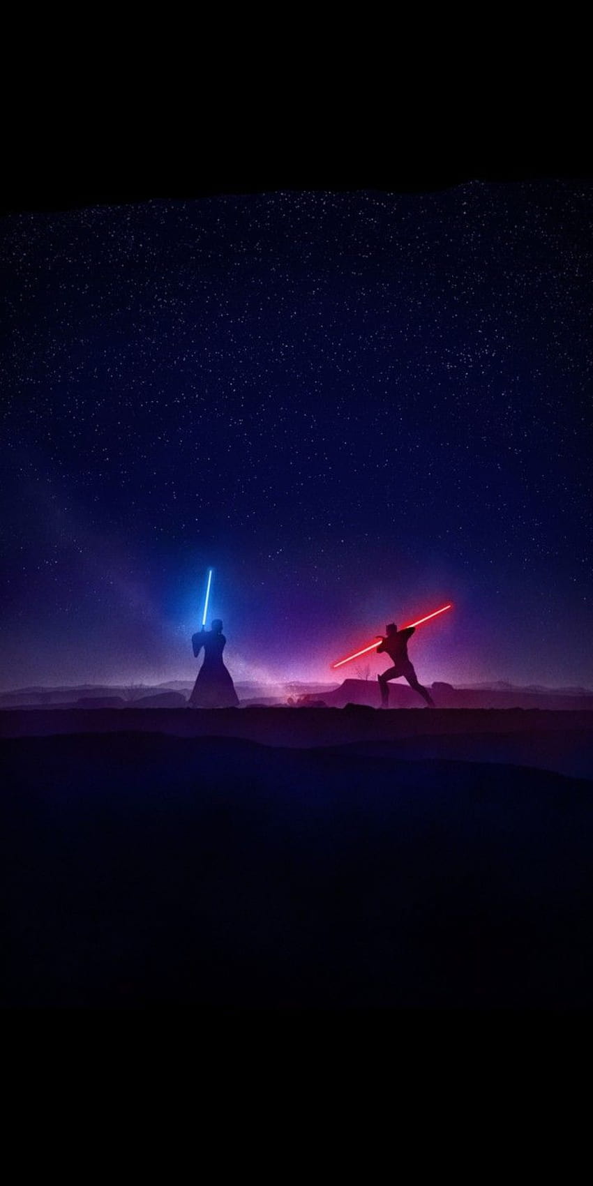 star wars lightsaber battles HD phone wallpaper