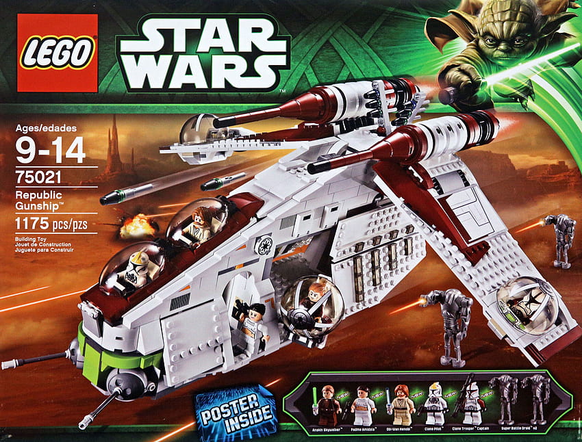 75021 Republic Gunship, perang republik lego star wars Wallpaper HD