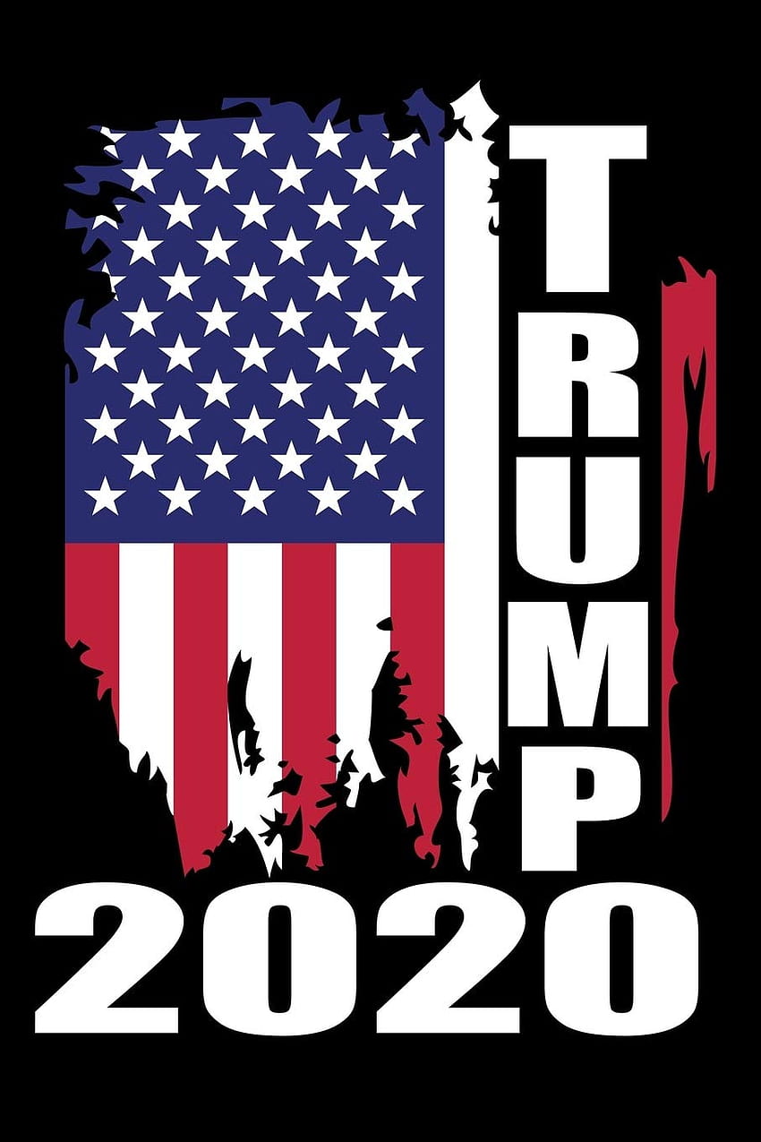 Тръмп 2020, знаме на Тръмп HD тапет за телефон