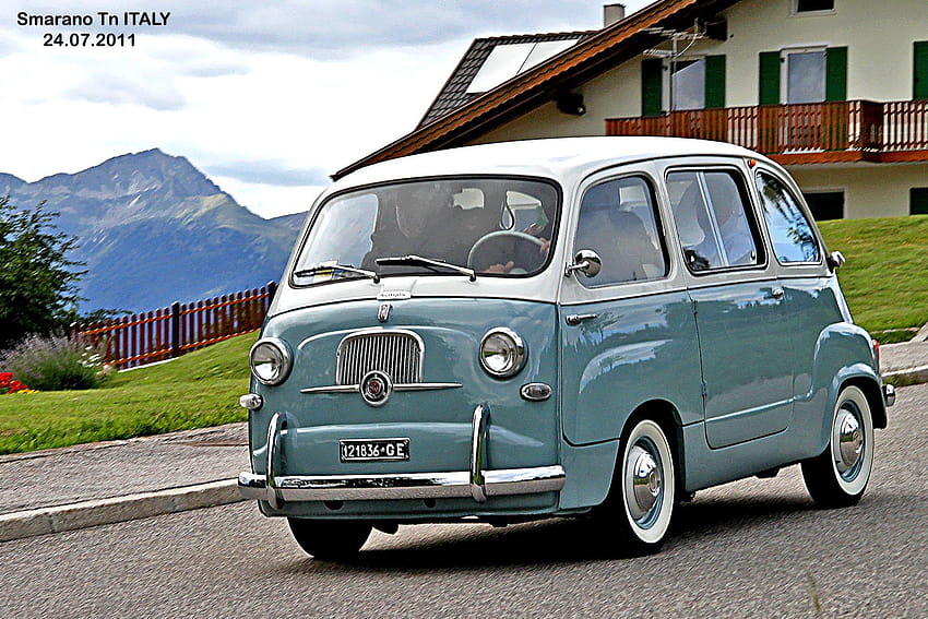 Cars classic Fiat 600 Minivan multipla Italia italie, fiat multipla HD wallpaper