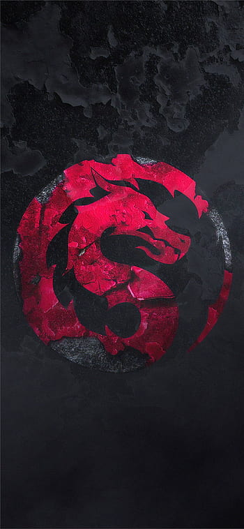 DenisNinja X - DenisNinja Mortal Kombat Ultimate Dragon Symbol 4K Wallpaper