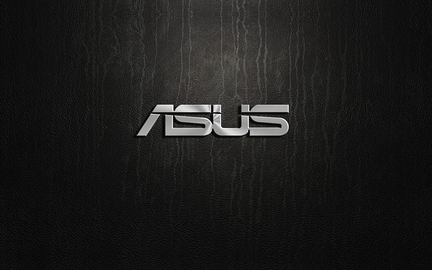 Asus silver logo on black backgrounds, black asus HD wallpaper
