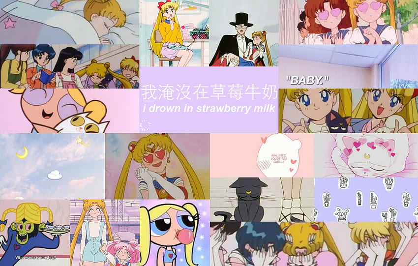 Sailor moon aesthetic laptop in 2020, aesthetic sailor moon usagi pc HD ...