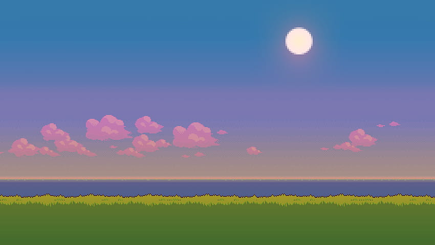 Steam Community :: :: 8 bit Purple sunset, eight bit sunset HD wallpaper