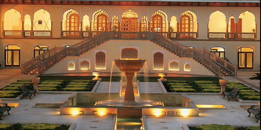 Beau palais indien de Jaipur la nuit huée [1264x632] pour votre, mobile et tablette, palais indien Fond d'écran HD