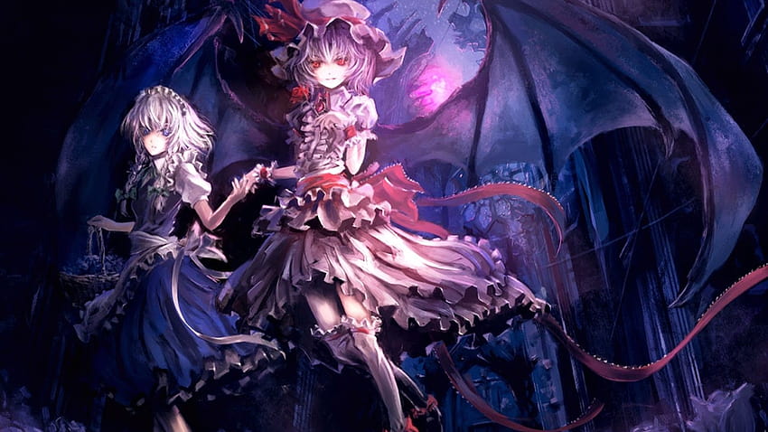 Anime Mädchen Dämon Teufelsflügel mit, Teufel Anime Mädchen HD-Hintergrundbild