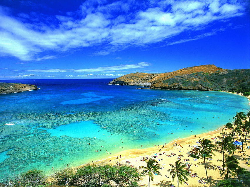 Hanauma Bay Oahu Hawaii HD wallpaper