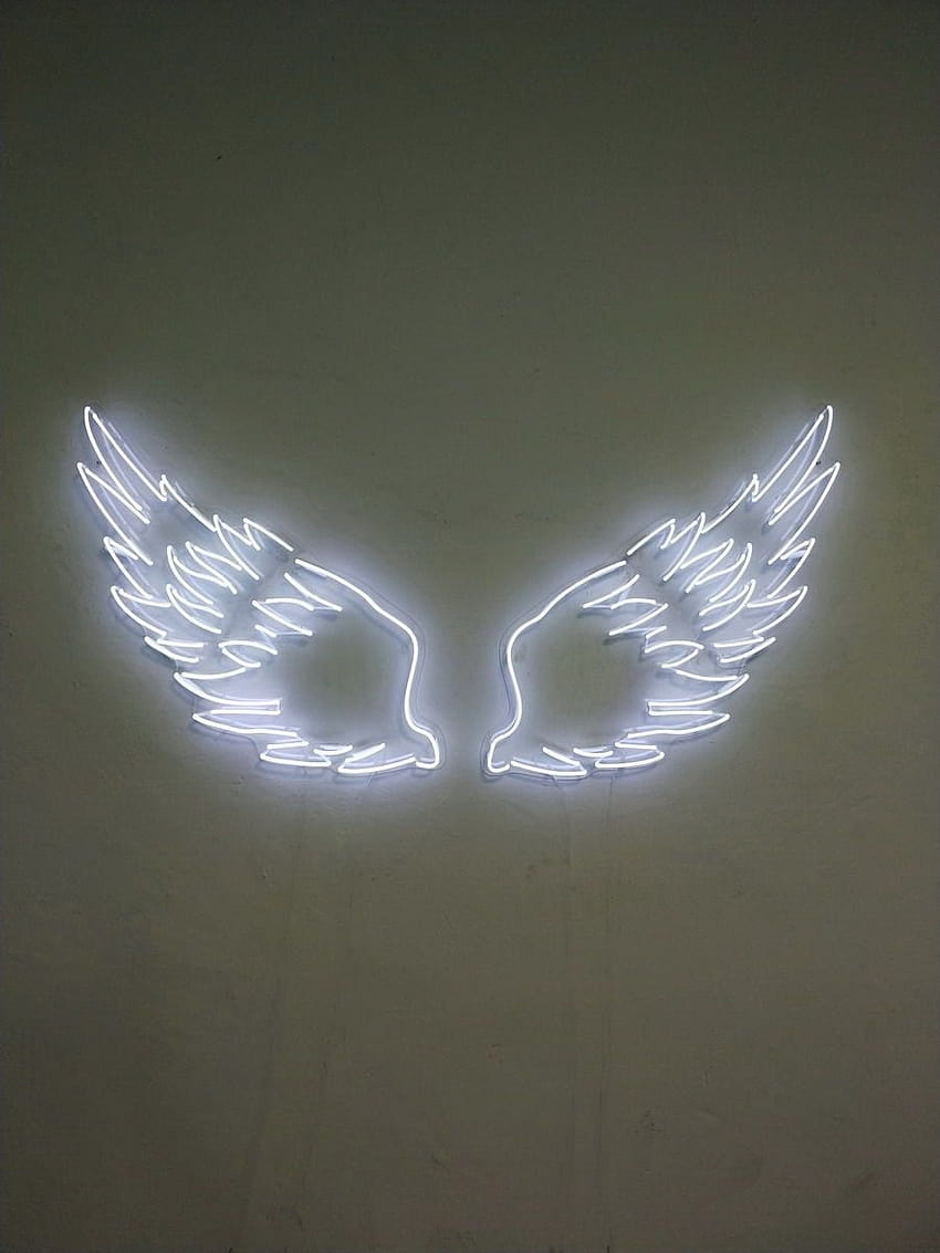 Custom Neon Signs, neon wings HD phone wallpaper