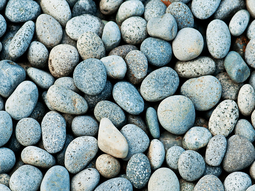 Blue Gray Beach Stones HD wallpaper