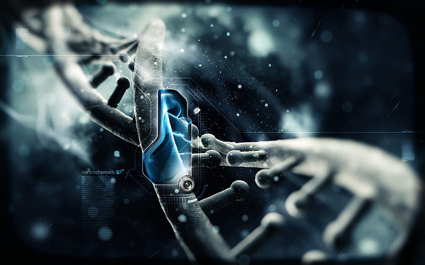 science, blue, text, biology, DNA, Nano ::, science dna HD wallpaper
