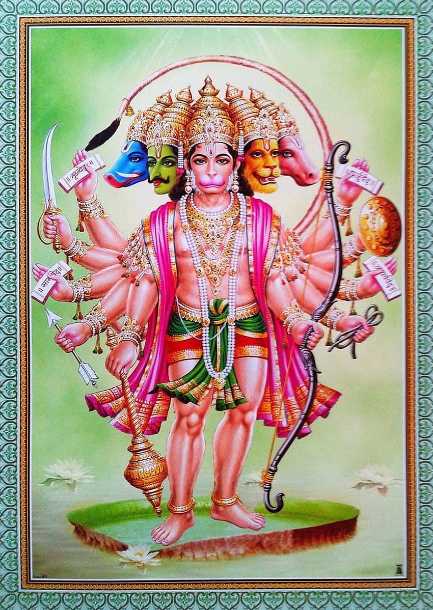 Lord Panchmukhi Hanuman, Shiva Ganesha Hanuman Tapeta na telefon HD