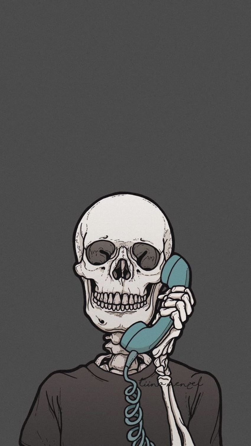 cartoon skeleton HD phone wallpaper