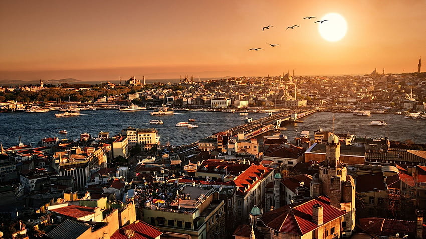 Istanbul, Turkey, Galata, Galata Bridge / and Mobile Backgrounds HD wallpaper