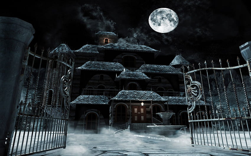 3 Haunted House, horror place HD wallpaper