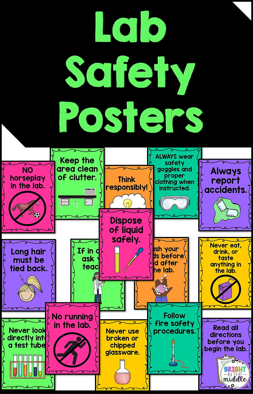 Lab Safety Posters for the Science Classroom HD phone wallpaper