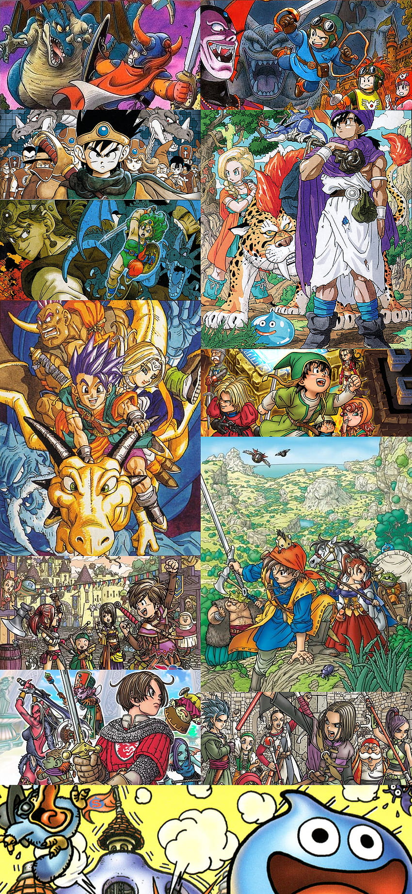 Couldn't find any good mobile , so I made my own : dragonquest HD phone wallpaper