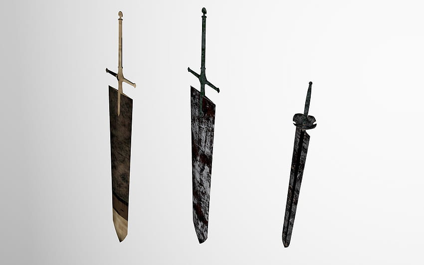 Asta swords 3D model Black Clover 3D Rendering HD wallpaper