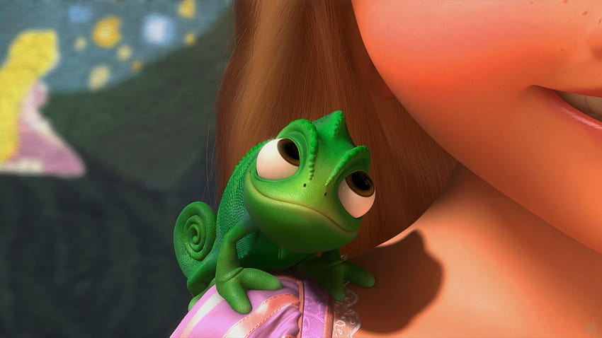 Latar Belakang Disney Tangled Pascal untuk Wallpaper HD