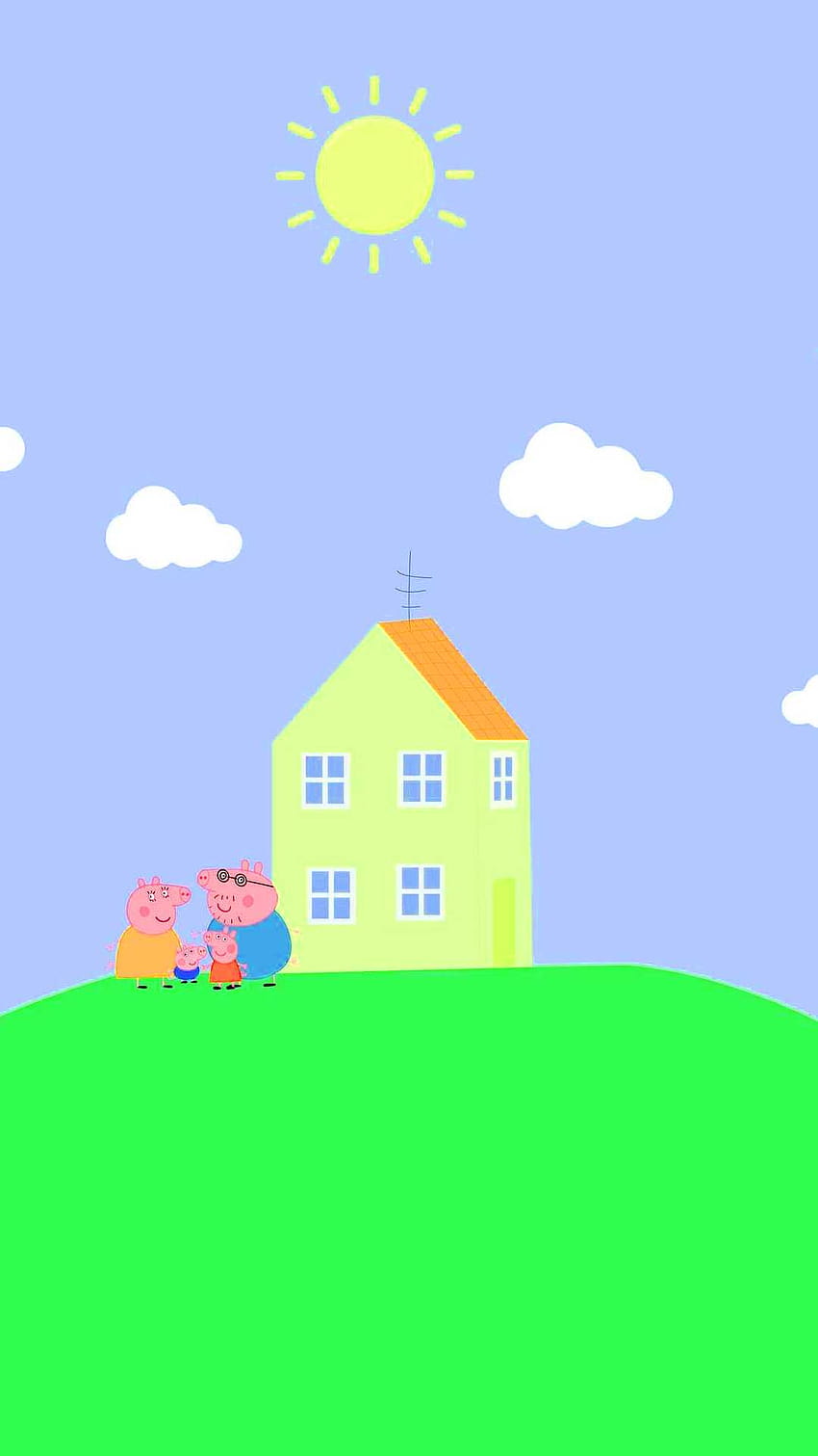 Peppa Pig House HD phone wallpaper