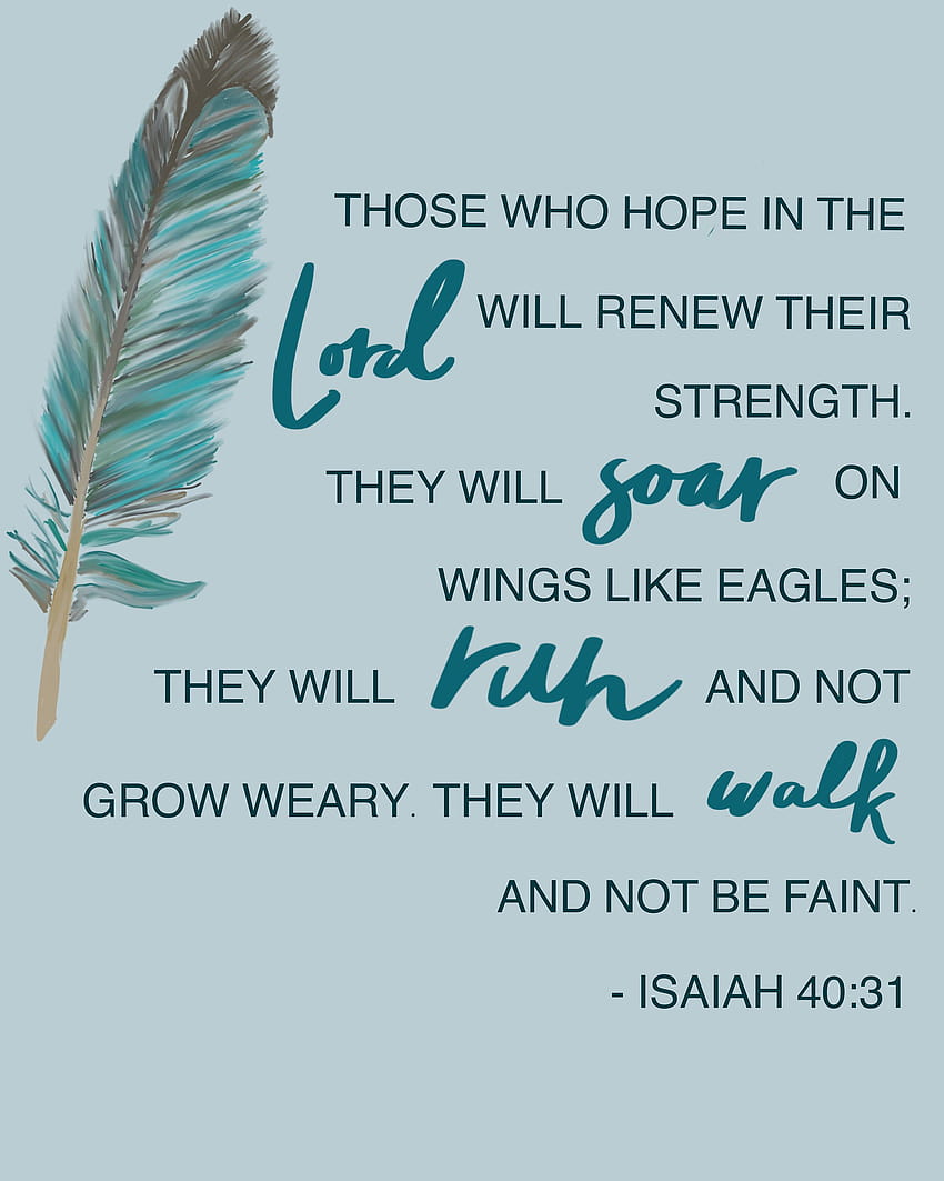 Großer Kunstdruck Jesaja 40:31 Bibelvers, Jesaja 40 31 HD-Handy-Hintergrundbild